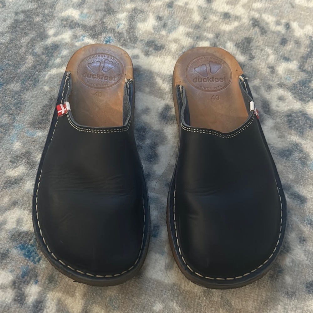 Duckfeet blue clogs size 40